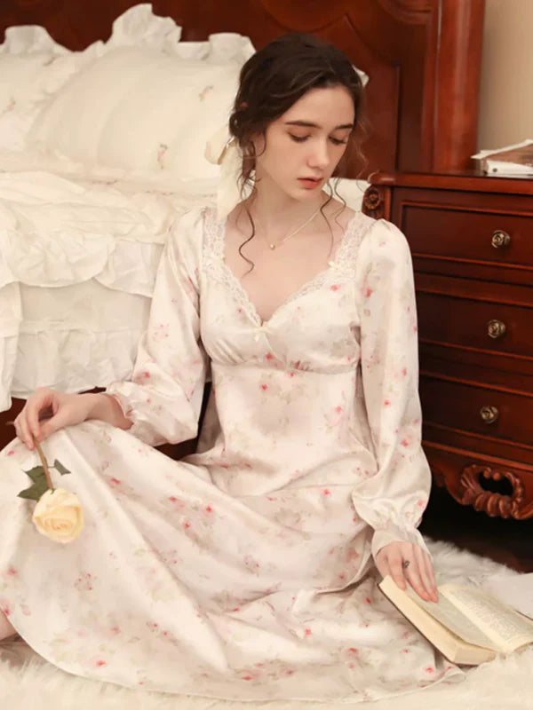 Elegant Rose Enchantment Nightgown
