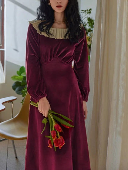 Victorian Velvet Elegance Dress