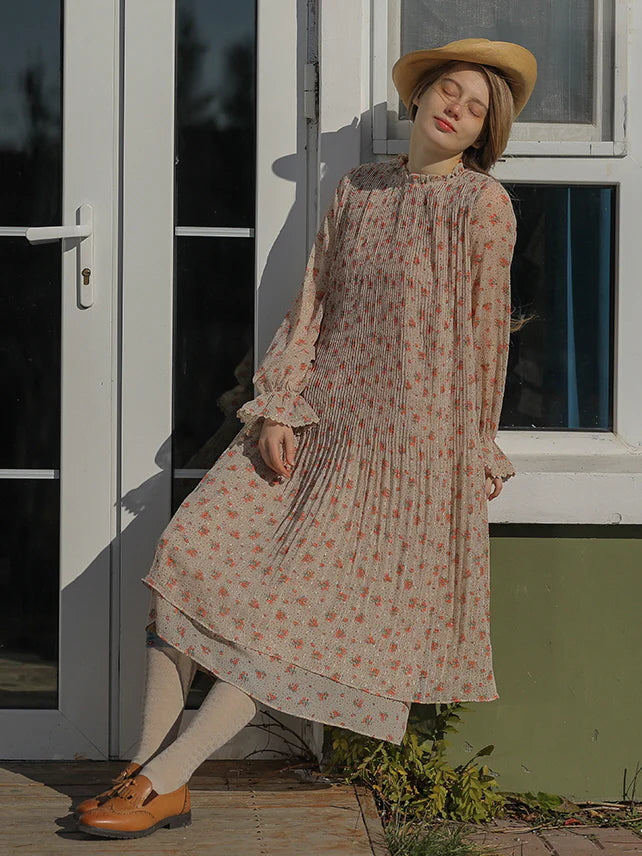 Floral Dream Chiffon Autumn Dress