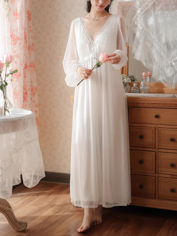 Enchanted Rose Lace Nightdress