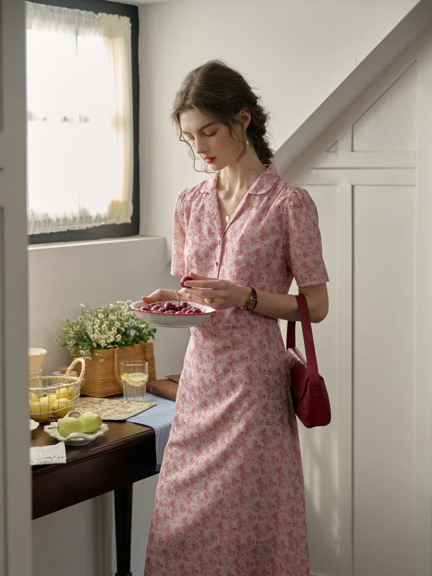 Blossom Collar Day Dress