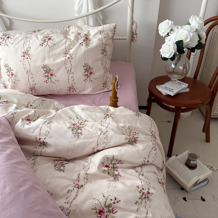 Blushing Rose Garden Bedding Set