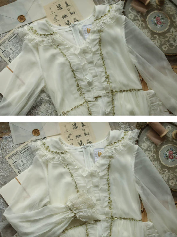 Fairy's Gold Embroidery Dress