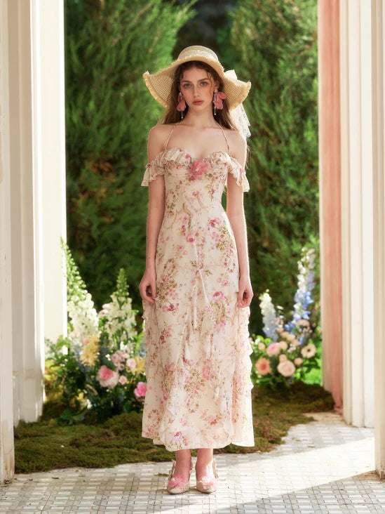 Rose Ruffle Bloom Dress