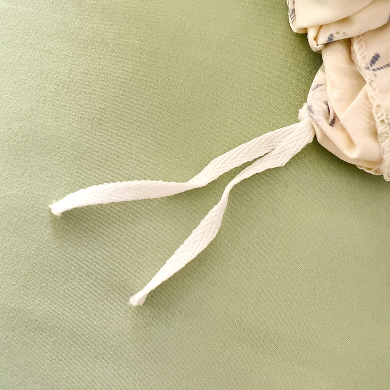 Cottage Style Green Floral Bedding Set