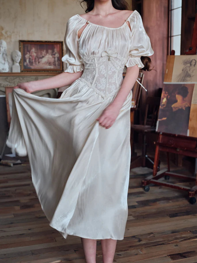 Ivory Muse Corset Dress
