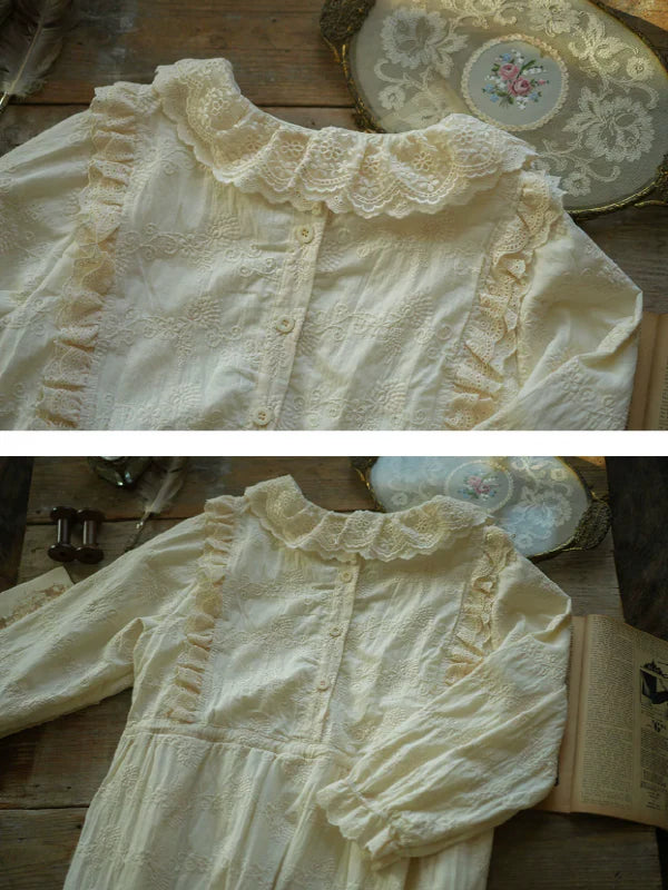 Sunlit Floral Lace Dress