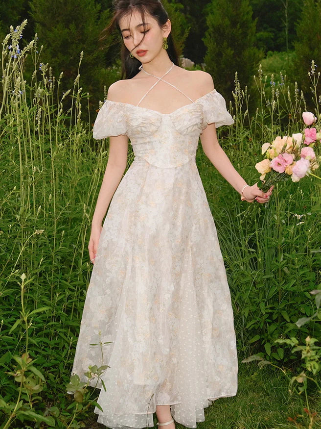 Elara's Enchanted Flower Dress