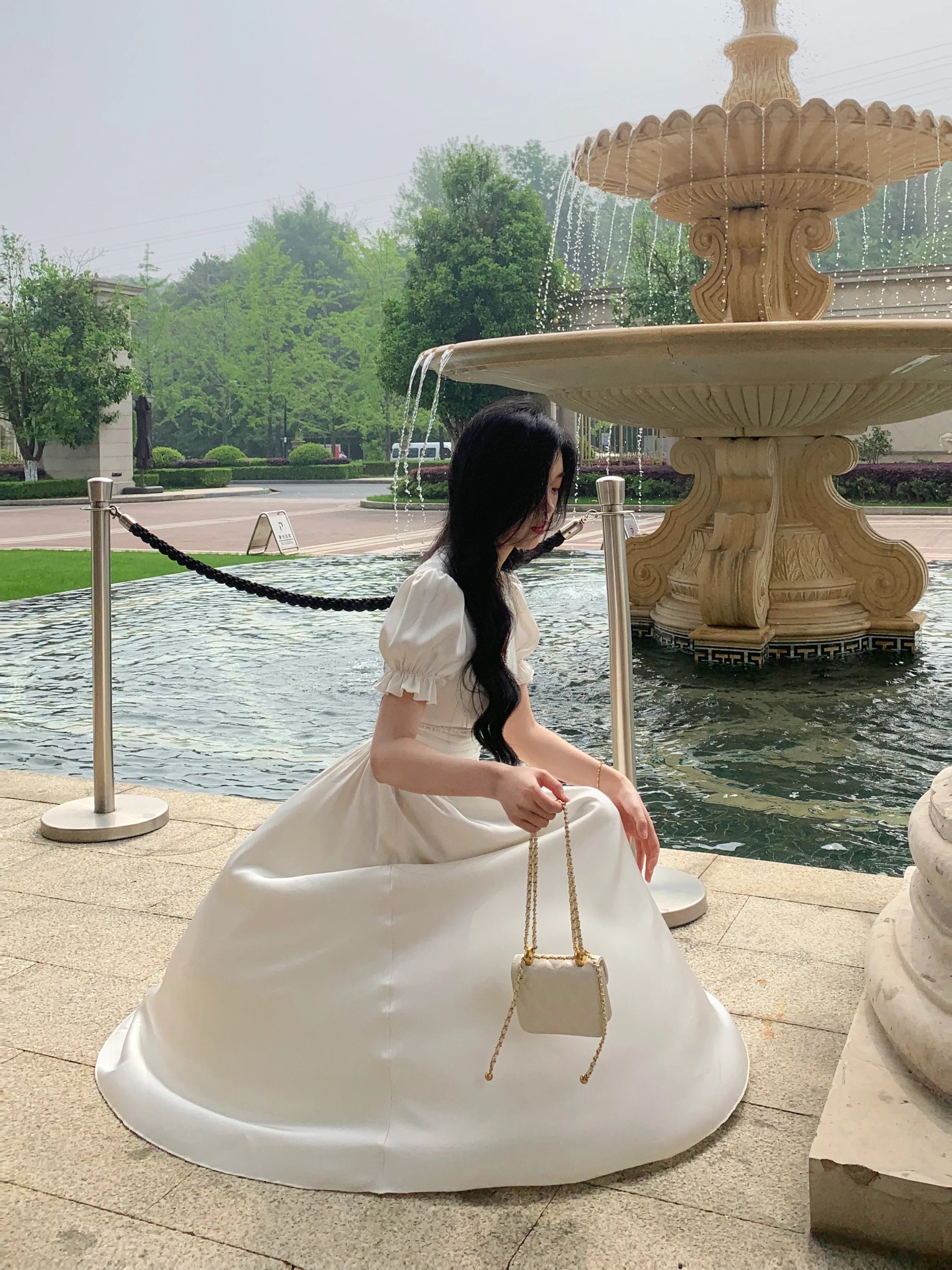 Elegance Enchanted Princess Satin Dress