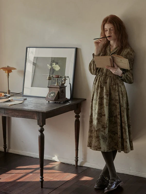 Vintage Floral Enchantress Dress