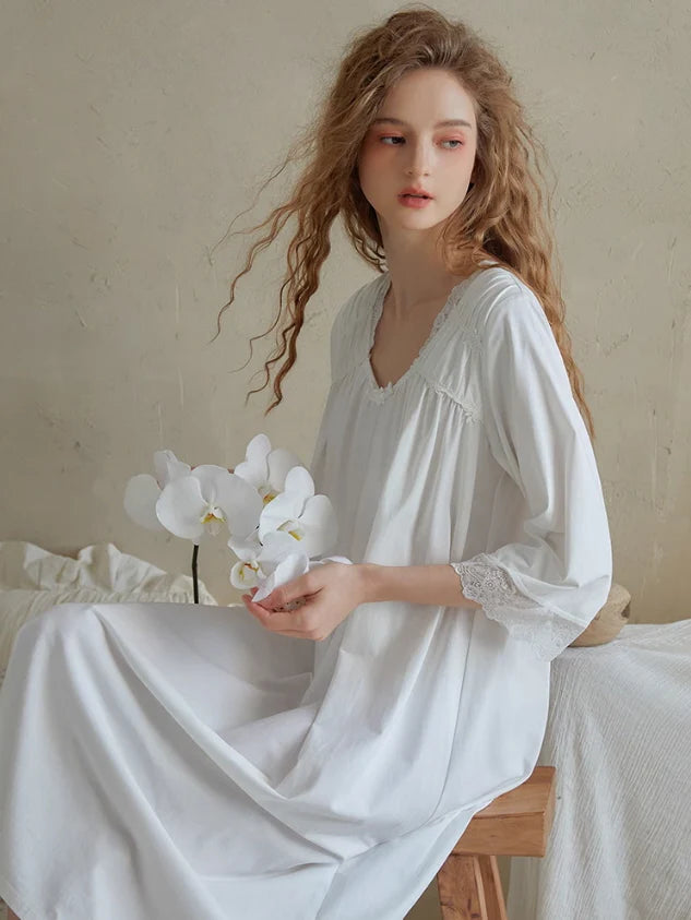 Serenade Lace-Trimmed Nightgown