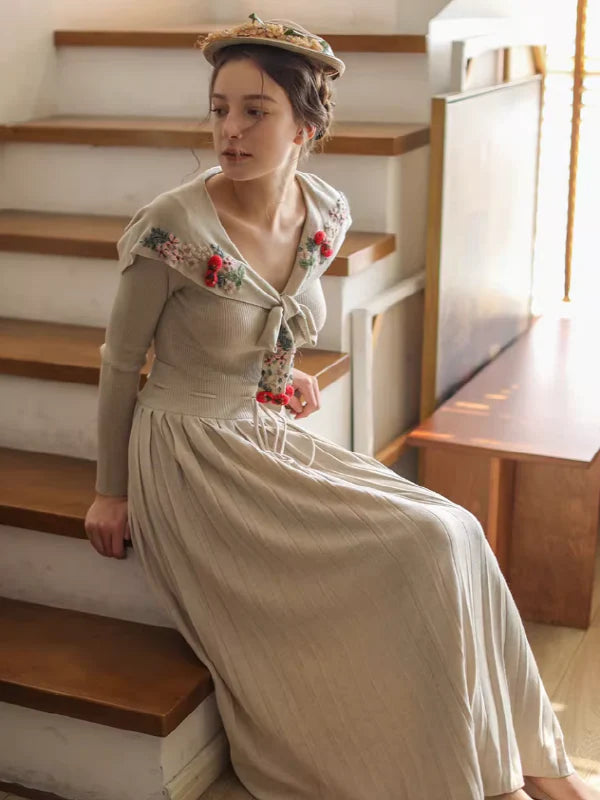 Sophisticated Pleats Soft Long Skirt