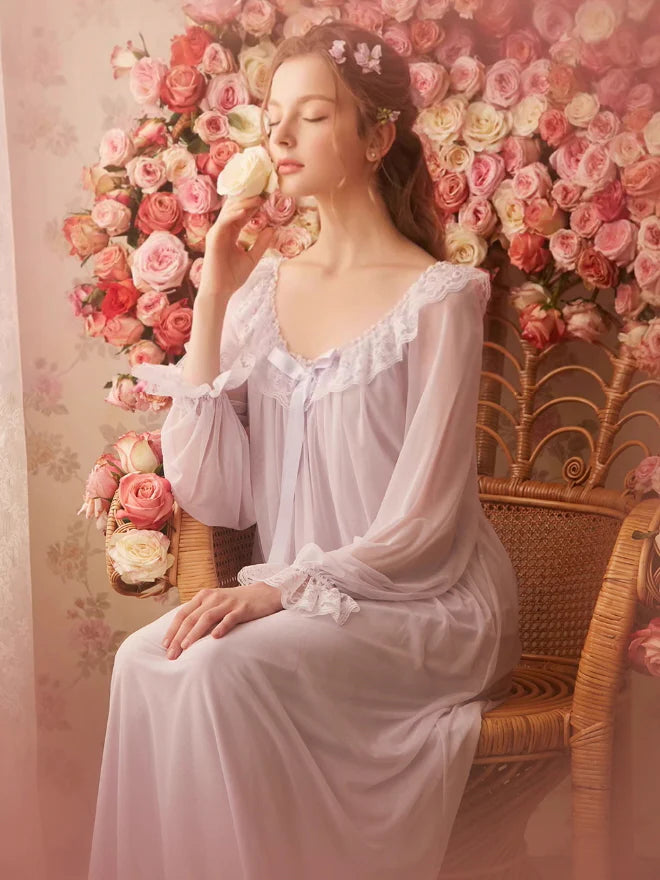 Ethereal Lace Romance Nightgown