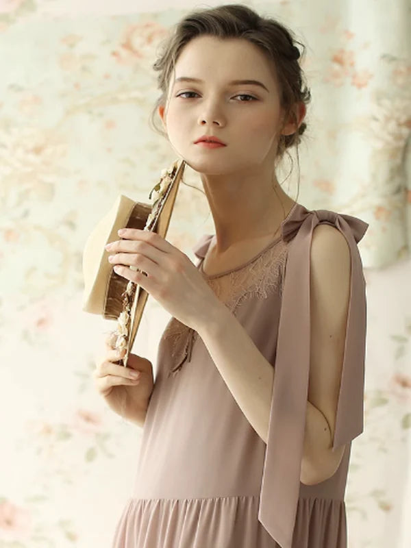 Serene Blossom Vintage Dress