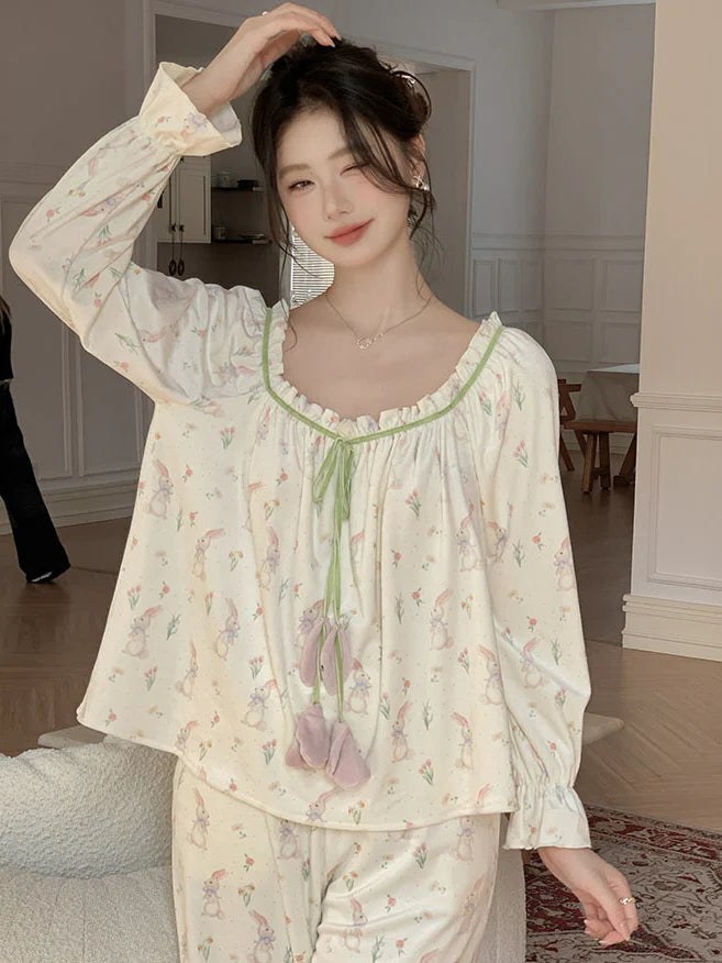 Velvet Bunny Dream Pajama Set