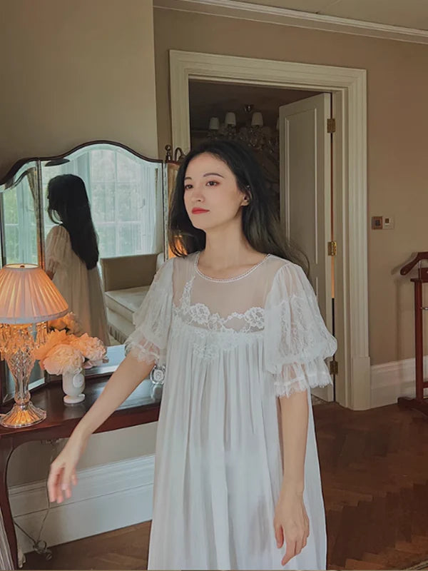 Pure White Fairy Summer Nightgown