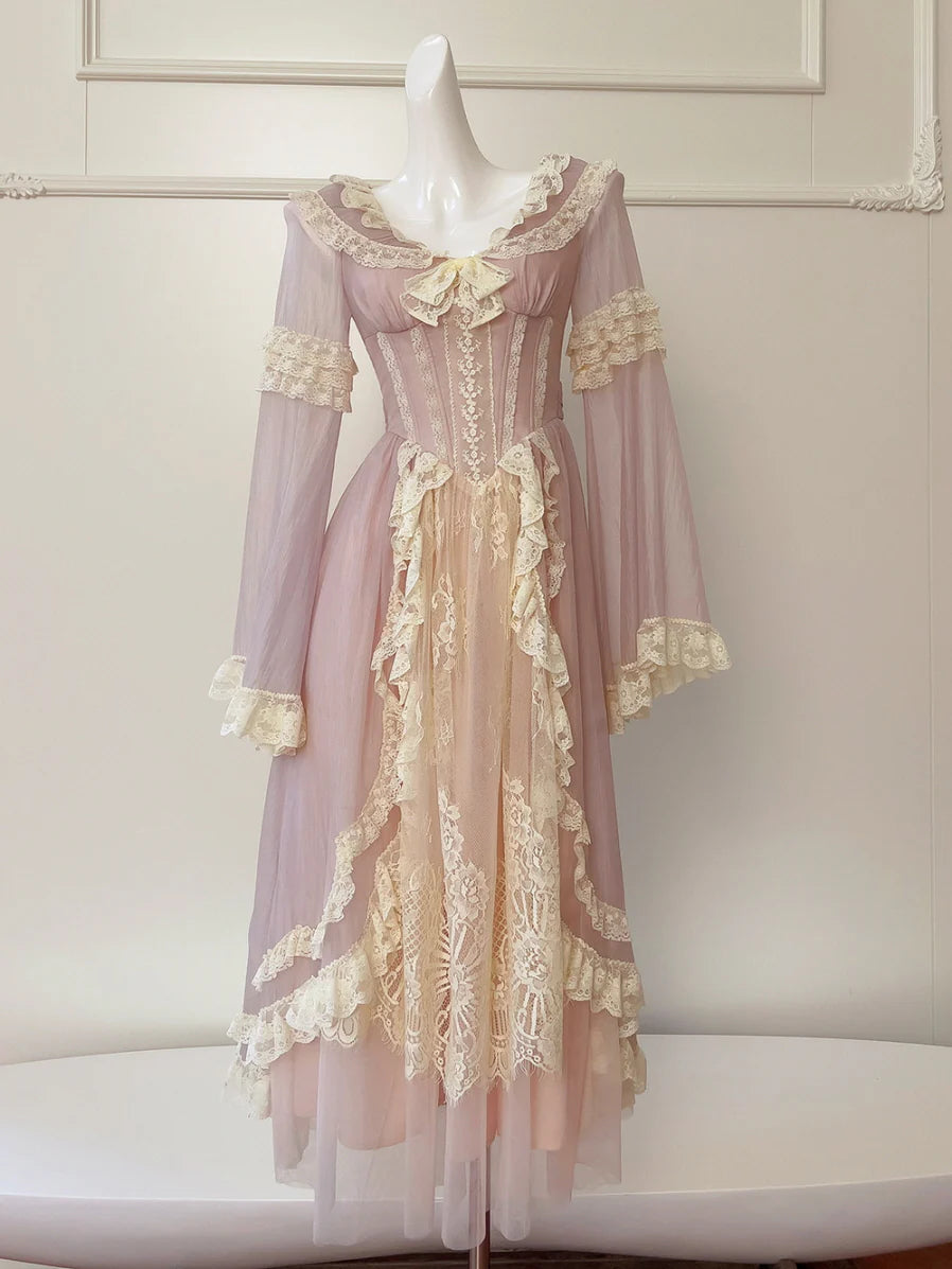 Victorian Rose Lace Princess Dress
