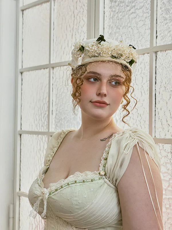 Ethereal Lace Coquette Dress