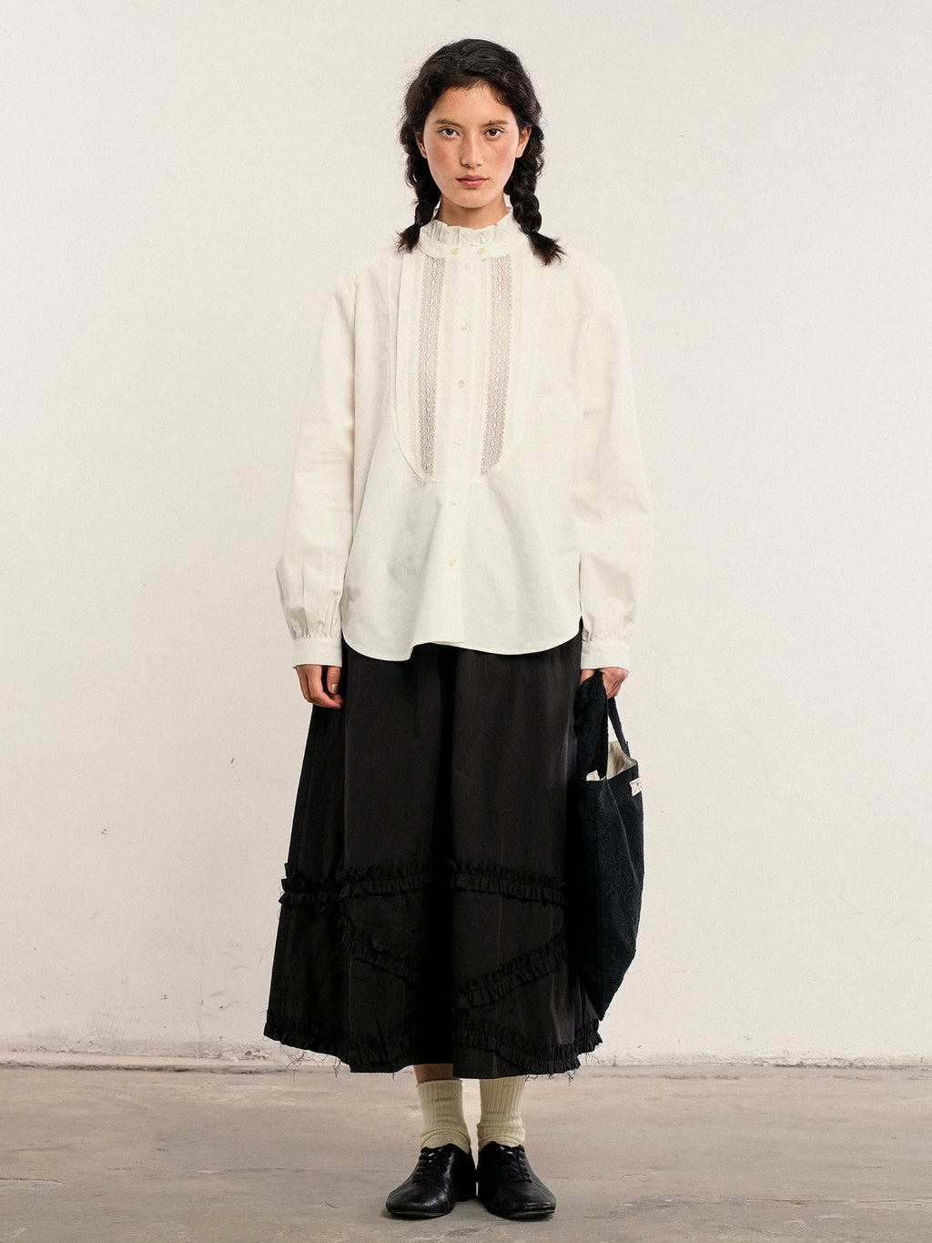 Winter Floral Lace Blouse