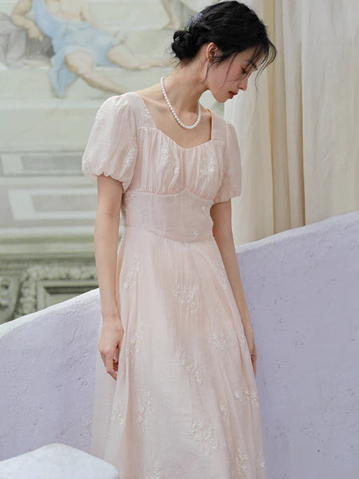 Charlotte's Vintage Charm Pink Dress