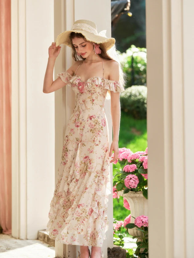 Rose Ruffle Bloom Dress