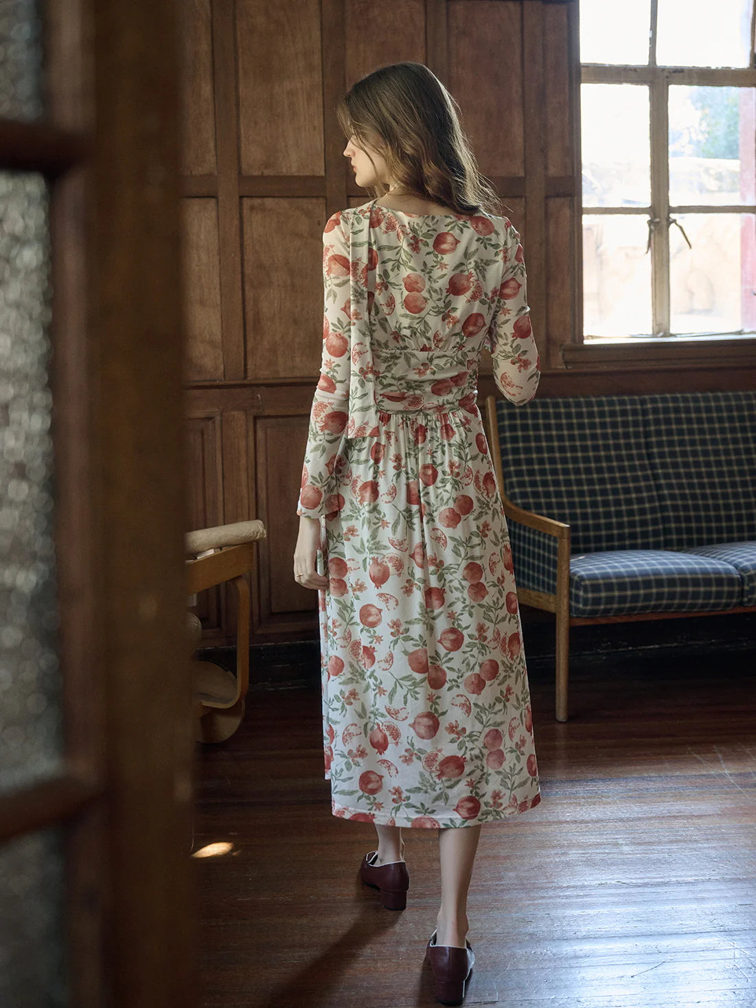 Enchanted Pomegranate Garden Dress