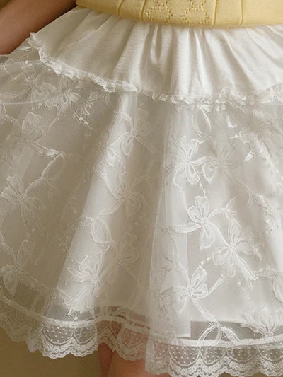 Ethereal Lace Ballet Skirt