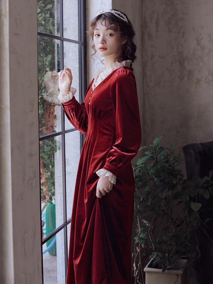Scarlet Red Velvet Dream Dress