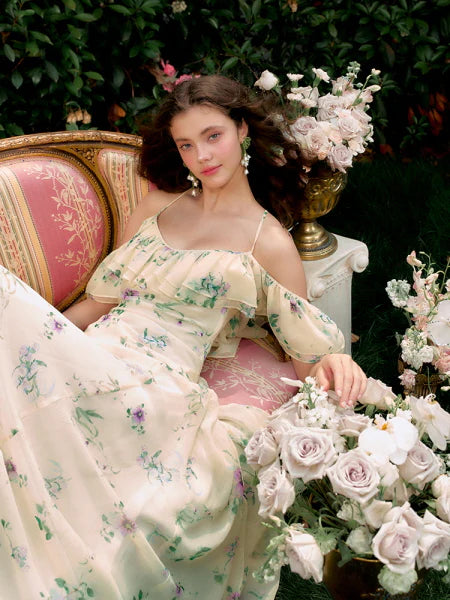 Buttercream Garden Ruffle Dress