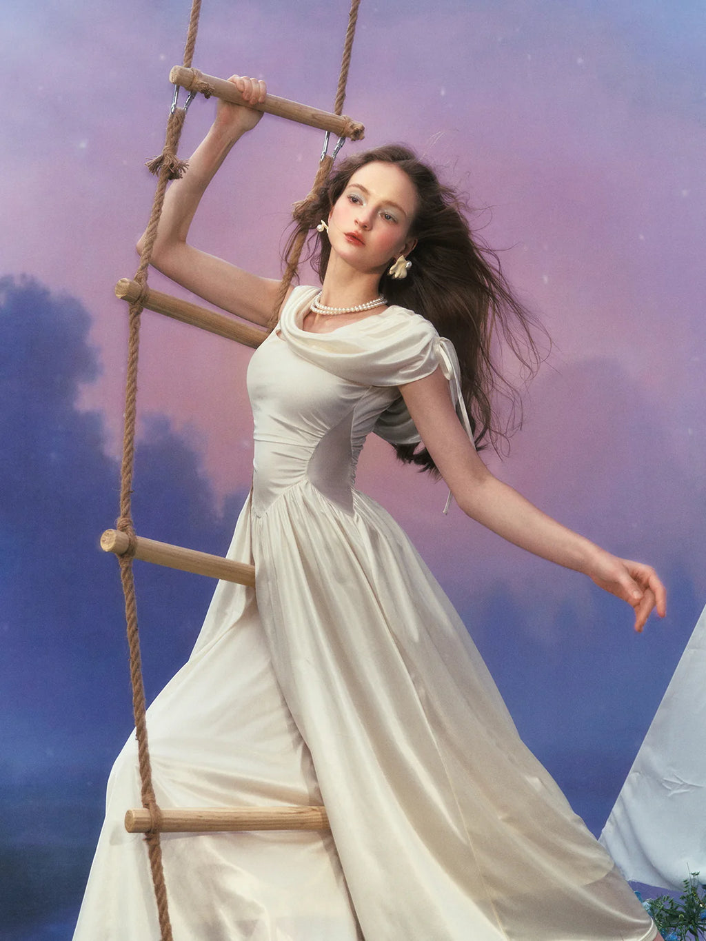 Princess Regal Draped Gown