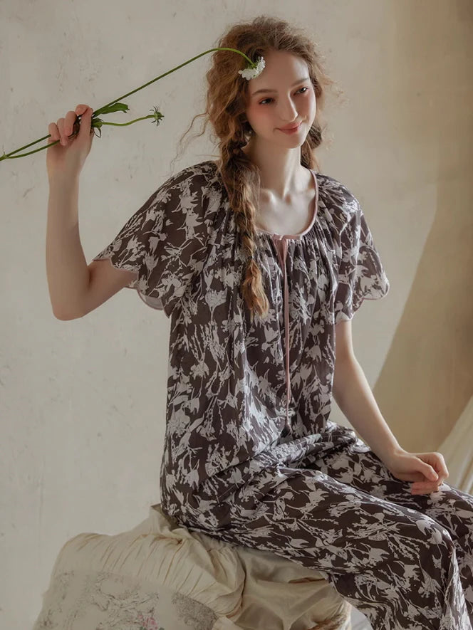 Botanical Whisper Floral Pajama Set