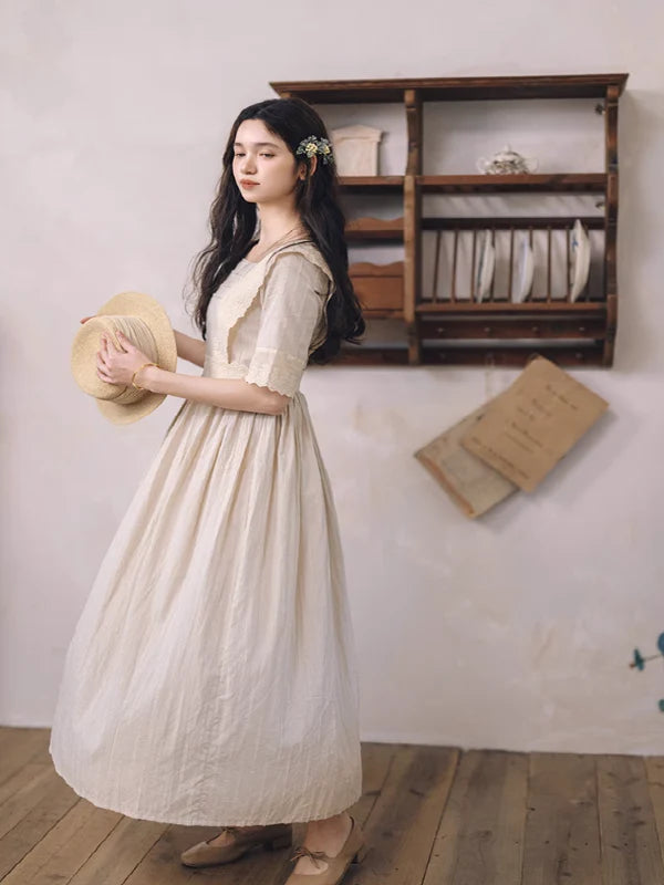 Retro Grace Ivory Dress