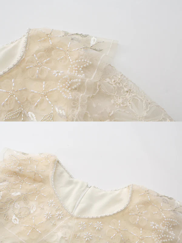 Ivory Lace Garden Waltz Dress