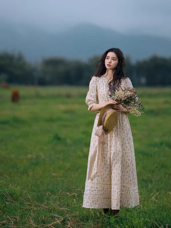 Enchanted Meadow Floral Lace Dress
