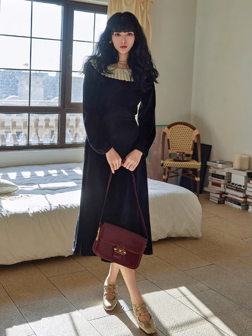 Victorian Velvet Elegance Dress