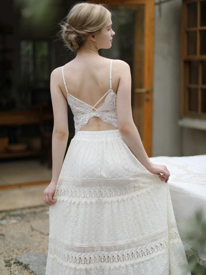 Countryside Bloom Embroidered Skirt