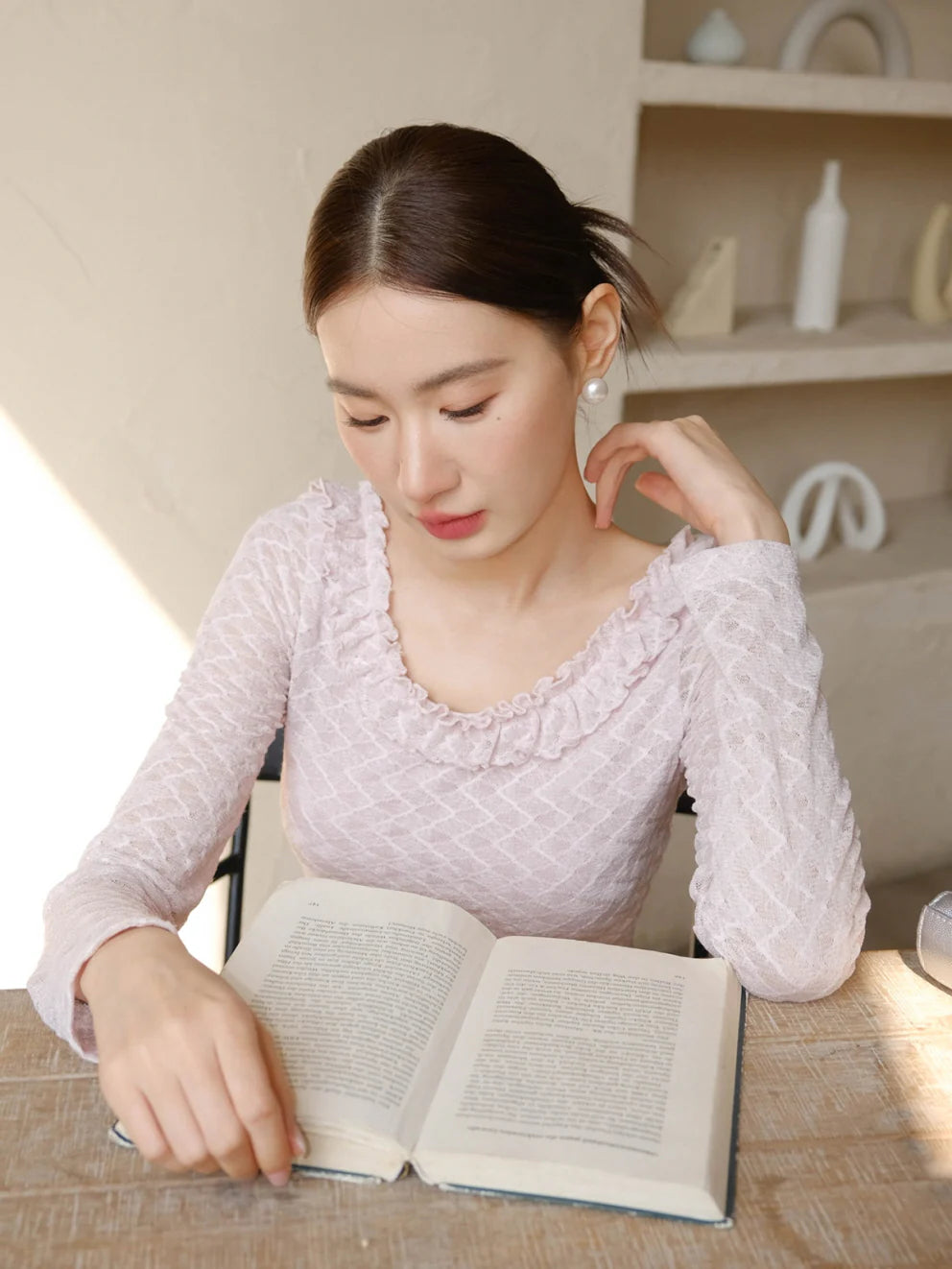 Romantic Ruffle Lace Blouse