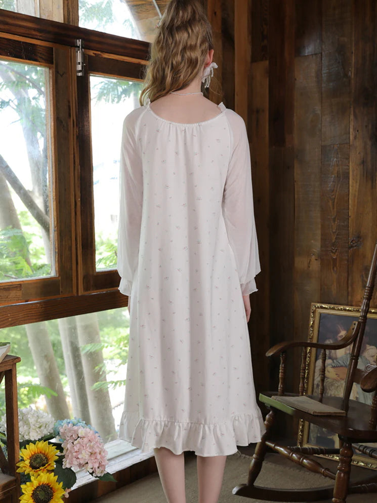 Whimsical Rosebud Nightgown