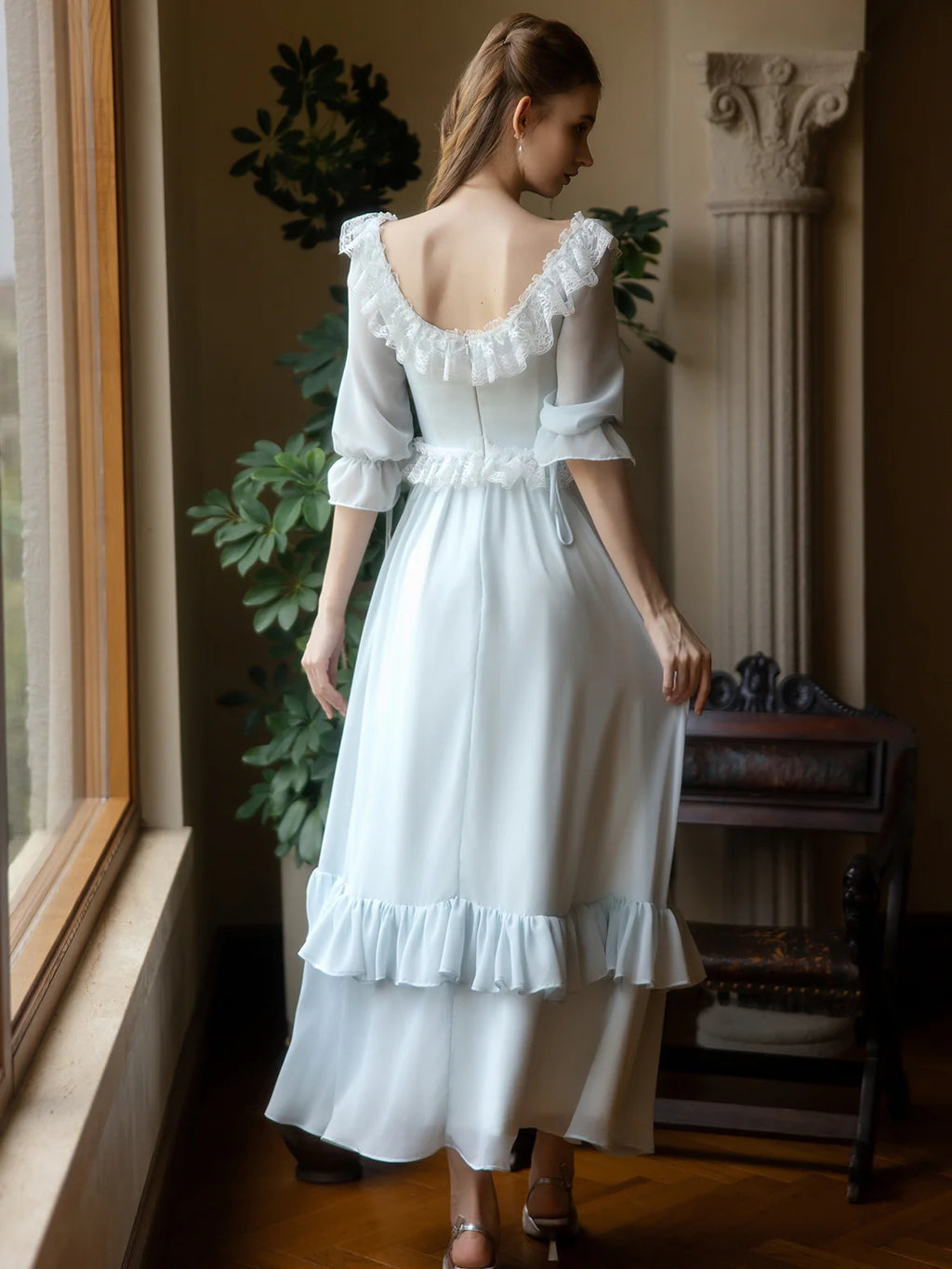 Fairytale Light Blue Princess Ruffle Dress