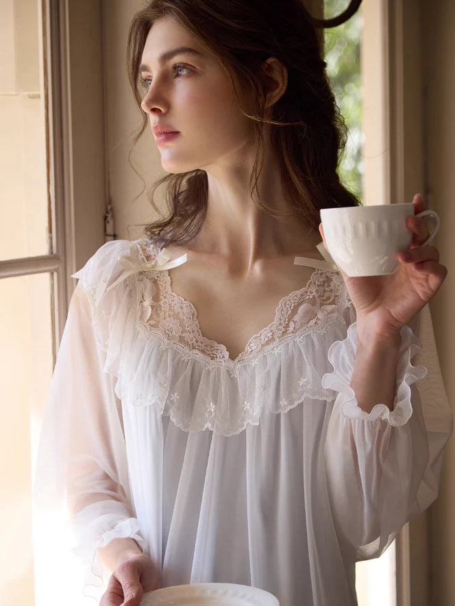 Dreamy Ruffle Lace Fairy Pajama Set