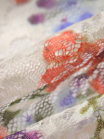 Fairytale Rose Draped Lace Dress