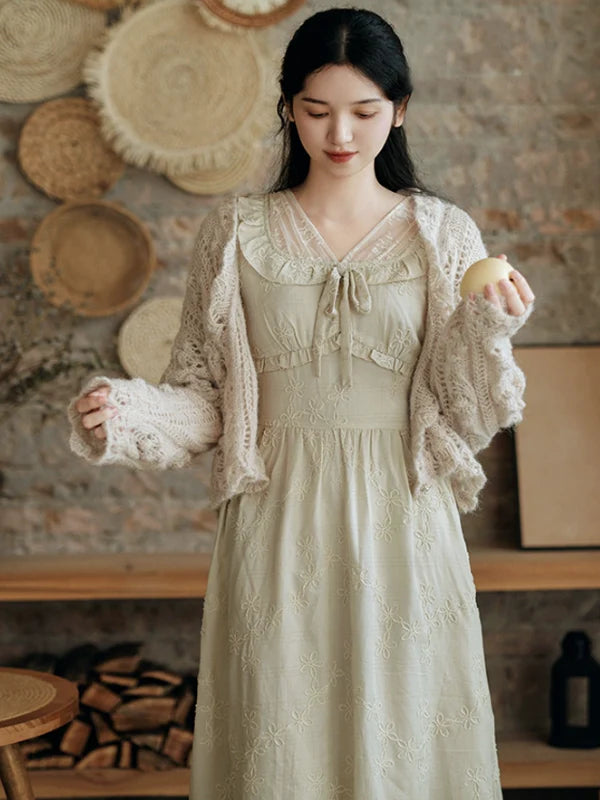 Minty Meadow Retro Dress