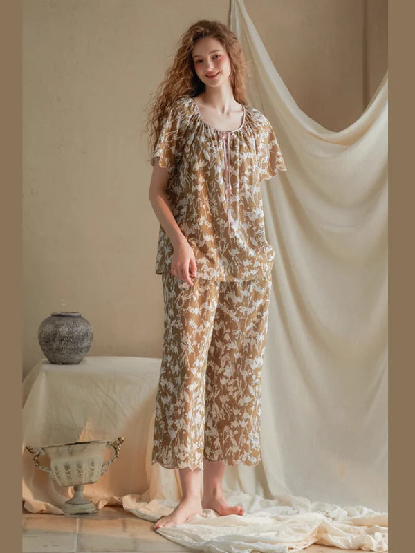 Botanical Whisper Floral Pajama Set