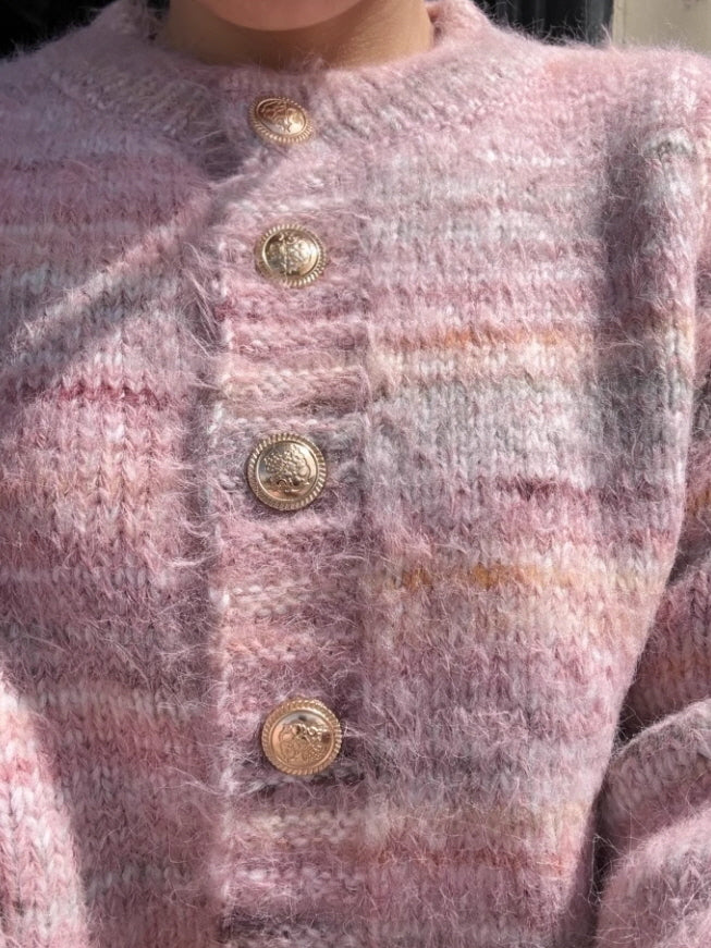 Cozy Dreamy Pink Knit Cardigan