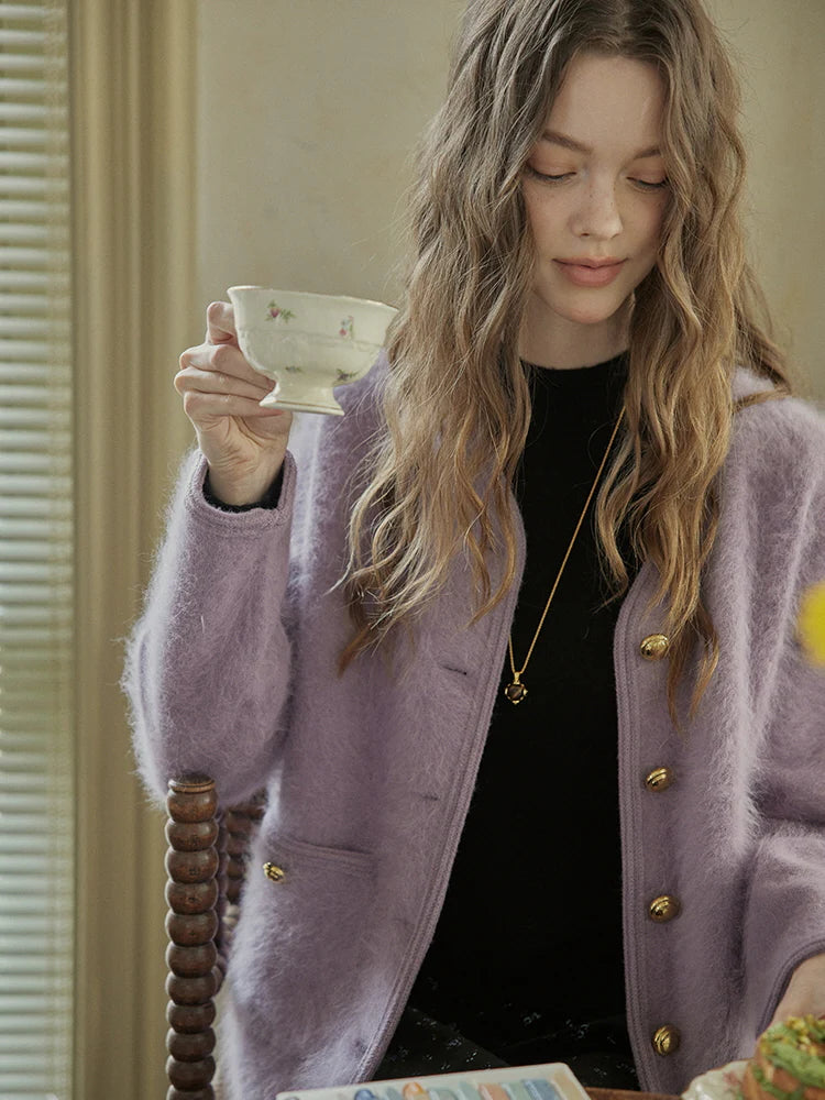 Misty Lavender Luxe Soft Knit Jacket