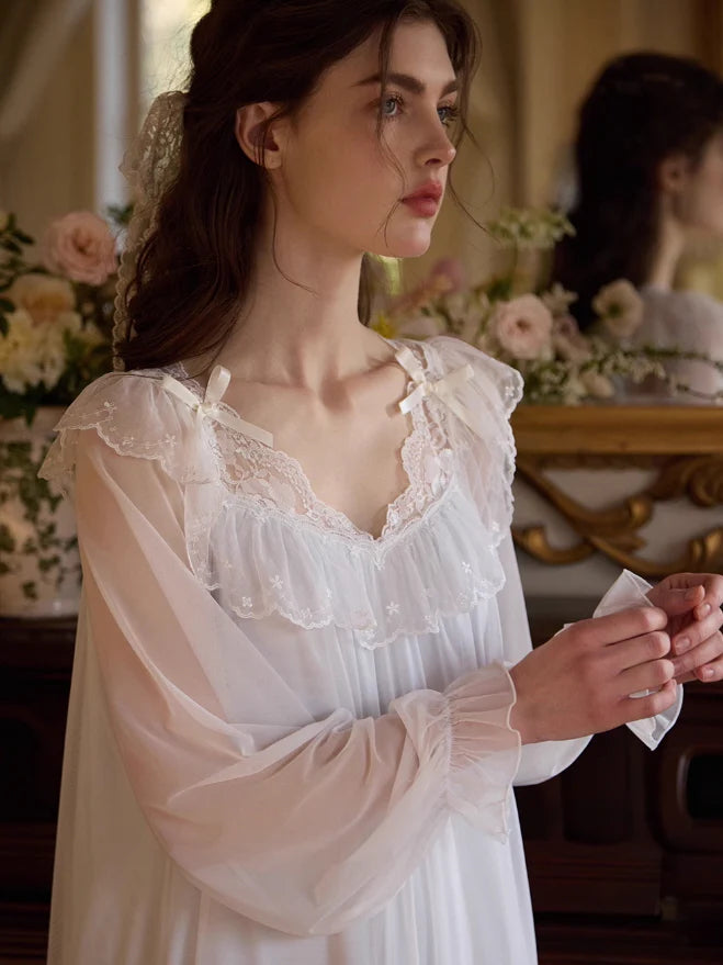 Enchanted Lace Long Nightdress