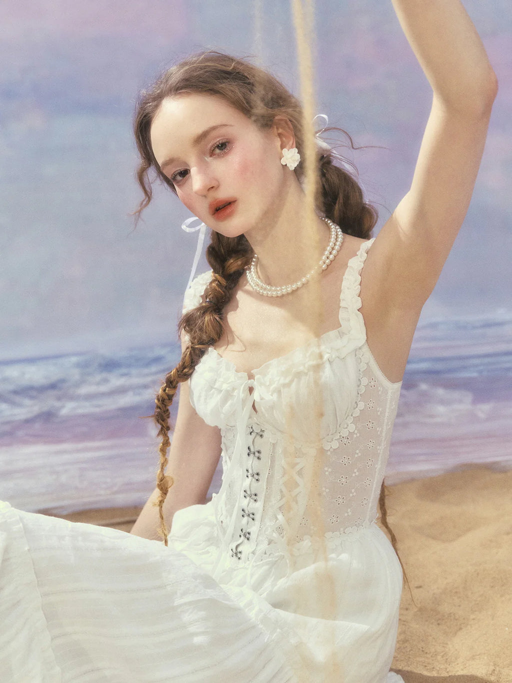 Ethereal Princess Whtie Corset Dress